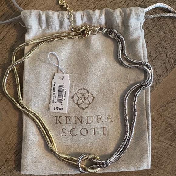 Kendra Scott Anne Two-Tone Gold and Silver Necklace Bracelet Set 2/$40 or 3/$50 - Picture 1 of 3